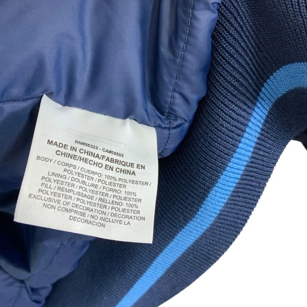 JORDAN Air Jordan Wings MA-1 Bomber Jacket Jumpman Insulated Navy Blue - Picture 9 of 16